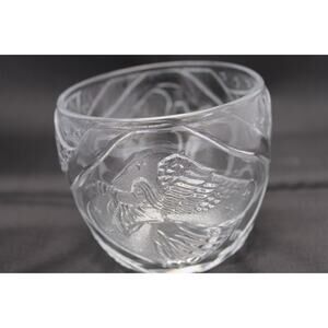 KIG Indonesia Angel Clear Pressed Glass Decorative Molded Glass Candle Holder Cu